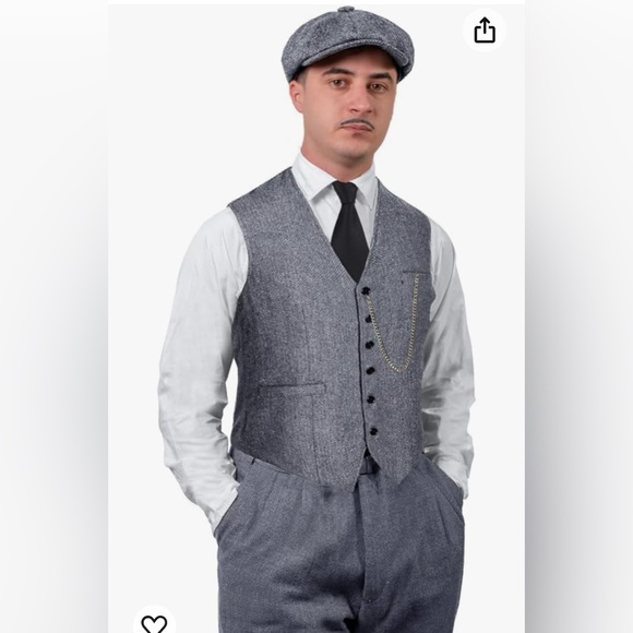 Men’s 1920’s Costume- 7 piece set - Picture 7 of 8